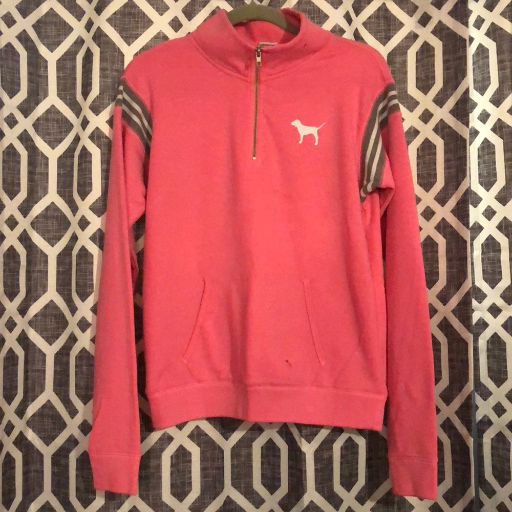 PINK Limited Edition Quarter Zip Sweatshirt!